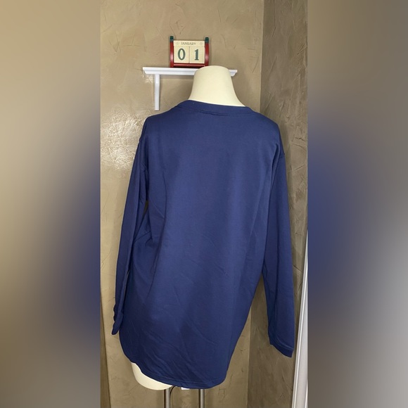 𝅺MCCC Sportswear Christmas Tree embroidery Mock  Sweatshirt Women Size L - Picture 3 of 12